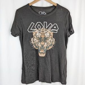 NEW Chaser Love Tiger Graphic Tee